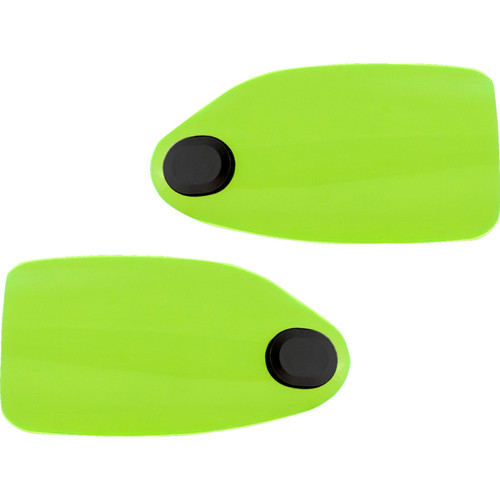 Klock Werks #KWS-04-0619 - Flare® Handguards for Indian - Green Ice