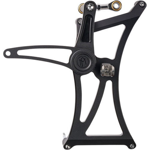 Performance Machine (PM) #0035-1172M-SMB - Mid Control - Black - Softail