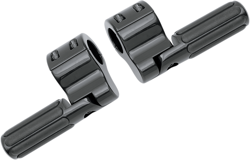 Clamp-On Ribbed Footpeg - Black