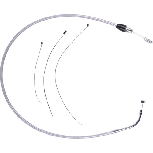 Drag Specialties - Quick Connect Clutch Cable - Upper - 49-1/4" - Stainless Steel