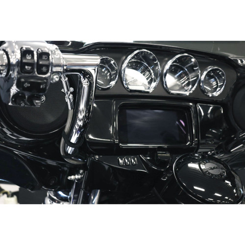 FAT Baggers INC. #118002-C - EZ Install Upper Clutch Cable - FLH/FLT - +2" - Braided Stainless Steel/Chrome