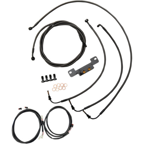 LA Choppers #LA-8055KT3-13M - Complete Plug-and-Play Cable Kit - 12" - 14" Handlebars - '17-'19 Touring - Midnight