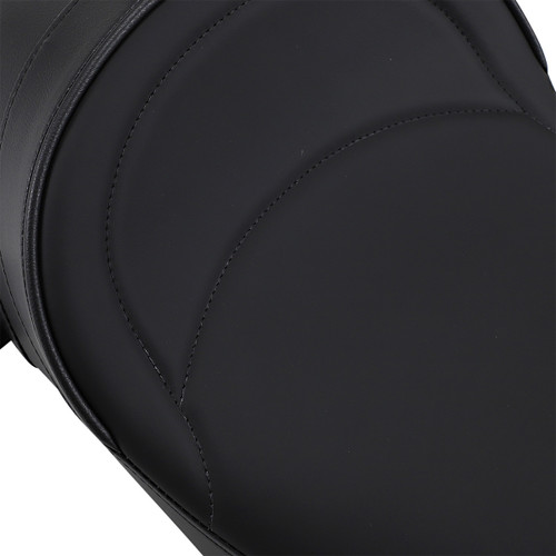 Drag Specialties Seats - Solo Seat - Mild Stitched - Driver Backrest - FL '08-'23