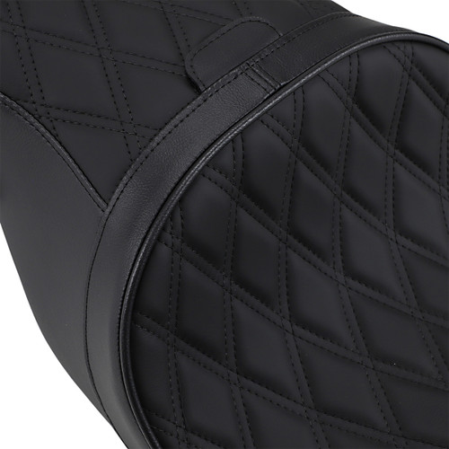 Drag Specialties Seats - Low Forward Touring Seat - Double Diamond - FL '08-'24