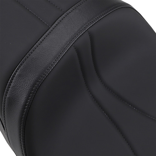 Drag Specialties Seats - Low Touring Seat - Solar Reflective - Mild Stitched - Razorback Tanks - FL '08-'23