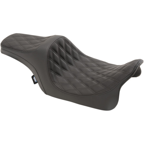 Drag Specialties Seats - Predator III Seat - Double Diamond - Black Stitiched - FL '08-'23