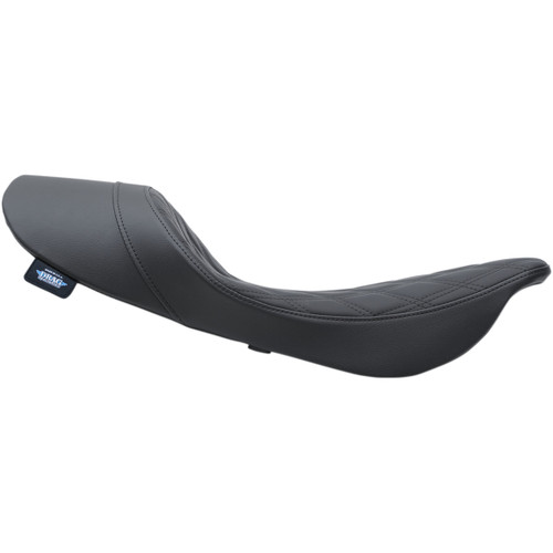 Drag Specialties Seats - Low Profile Solo Seat - Forward - Double Diamond - FL '99-'07