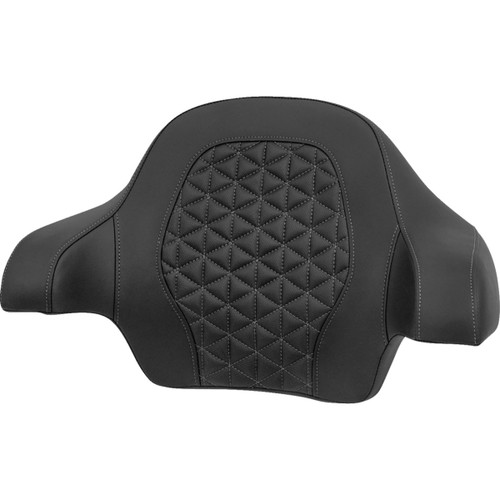 Saddlemen #814-07-21102 - Tour-Pak® Passenger Pad - Tri-Gripper - Gray Stitch - FLH/FLT '14-'25