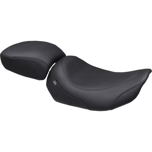 Mustang #88411 - Wide Tripper™ Passenger Seat - Black Stitch - FLT/FLH '23-'26