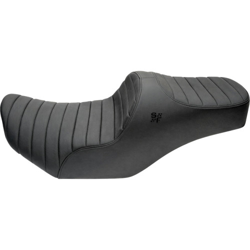 Slyfox #4729A - Chariot Seat - Black Classic Stitch - Black Logo - FLH/FLT '23.5-'26