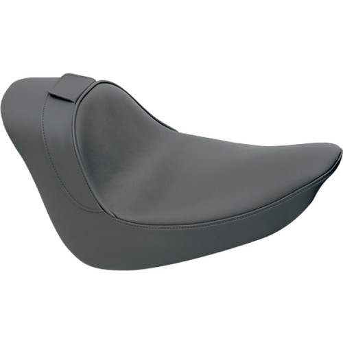 Drag Specialties Seats - Solo Seat - Smooth - Driver Backrest - FL/FX '06-'17