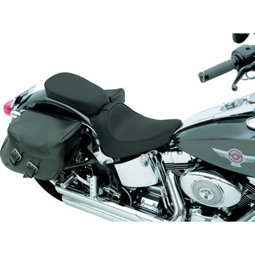 Drag Specialties Seats - Rear Solo Seat - Wide - Smooth - FXST/FLST '00-'06