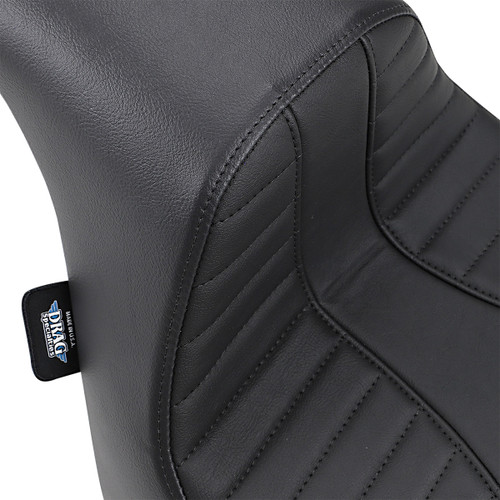 Drag Specialties Seats - EZ-Solo Seat - Scorpion Stitch - Vinyl - FXFB/S '18-'22