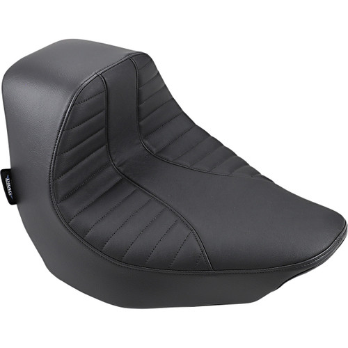 Drag Specialties Seats - EZ-Solo Seat - Scorpion Stitch - Vinyl - FLFB/S '18-'25