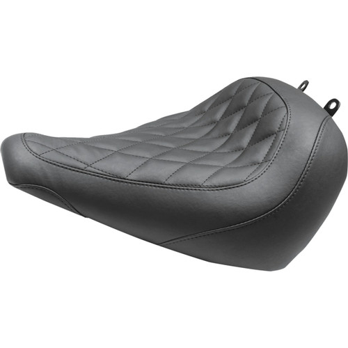Mustang #85033 - Wide Tripper™ Solo Seat - no Backrest - Diamond - Black Stitch - FXBR '23-'25