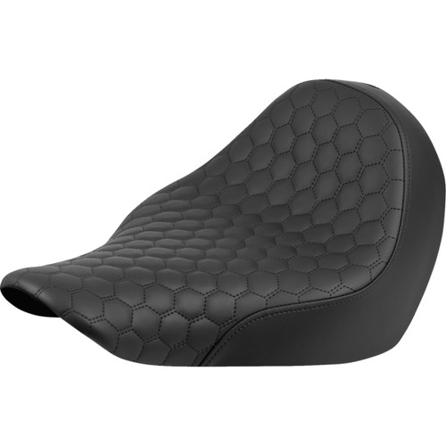 Saddlemen #818-29-003 - Renegade™ Solo Seat - Black - Honeycomb - FXLR/FLSB '18-'25
