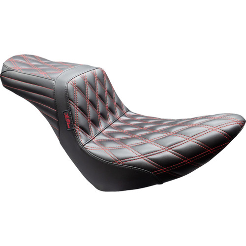 LE Pera #LYR-580DD-R01 - Tailwhip Seat - Black - Double Diamond - Red Stitch - FX/FL '18-'25