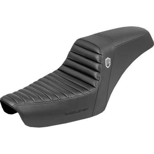 Saddlemen #SC89604T - Step-Up Seat - Tuck-n-Roll - Black - Dyna '96-'03