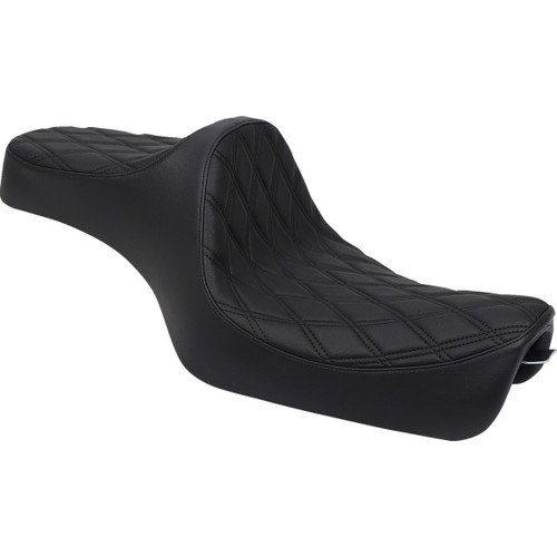 Drag Specialties Seats - Predator III Seat - Double Diamond - Black Stitching - 'XL 04-'22