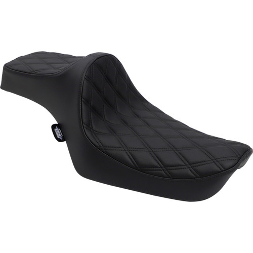 Drag Specialties Seats - Predator III Seat - Double Diamond - Black Stitching - XL '82-'03