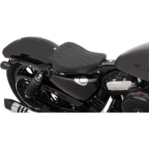 Drag Specialties Seats - Bobber Solo Seat - Diamond Sitch - Vinyl - XL '10-'22