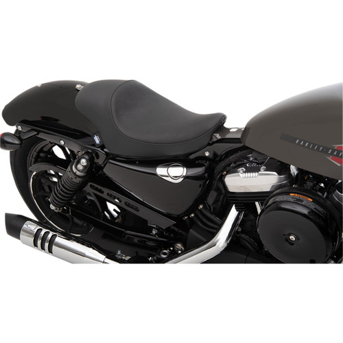 Drag Specialties Seats - 3/4 Solo Seat - Black - Smooth - XL '04-'22