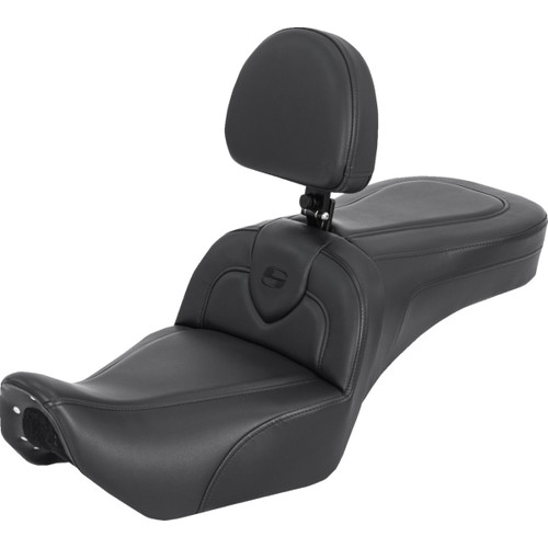 Saddlemen #822-11-187BR - RoadSofa™ Seat - with Backrest - Black - RH975 '22-'25