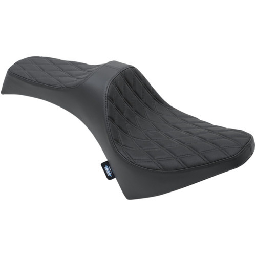Drag Specialties Seats - Predator III Seat - Double Diamond - Black Stitching - Scout '15-'22