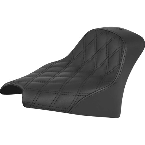 Saddlemen #I25-33-002LS - Renegade™ Solo Seat - Black - Lattice Stitch - Scout '25