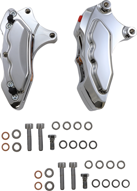 Hawg Halters #FKDDCC6013 - 6-Piston Dual Caliper - Chrome - 13"