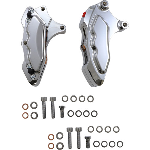 Hawg Halters #FKDDCC6013 - 6-Piston Dual Caliper - Chrome - 13"