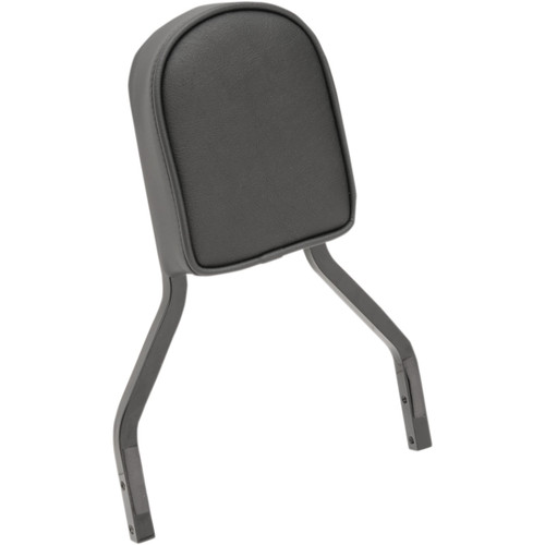 Drag Specialties Seats - Sissy Bar Pad - Smooth - Black Piping - Short