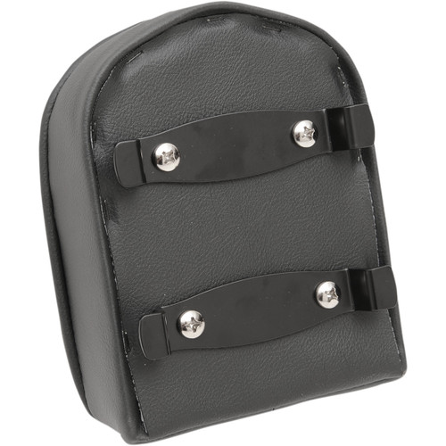 Drag Specialties Seats - Sissy Bar Pad - Short - Pillow - Black Piping