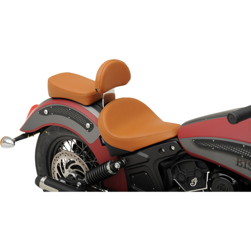 Drag Specialties Seats - Sissy Bar Pad - Smooth - Brown - Scout/Scout Sixty '15-'22
