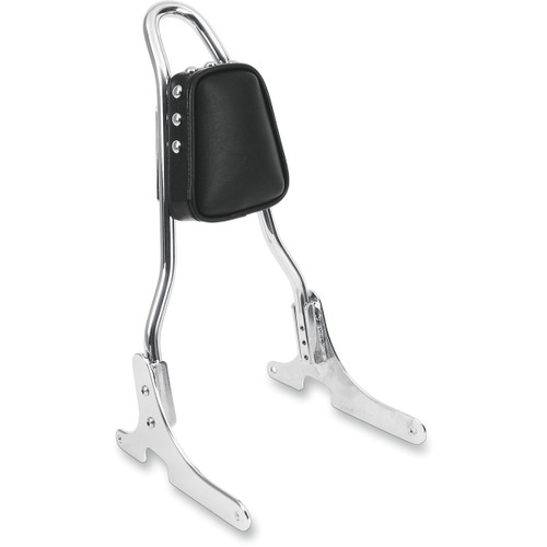 Drag Specialties Seats - Tapered Backrest Pad - Smooth w/ Studs