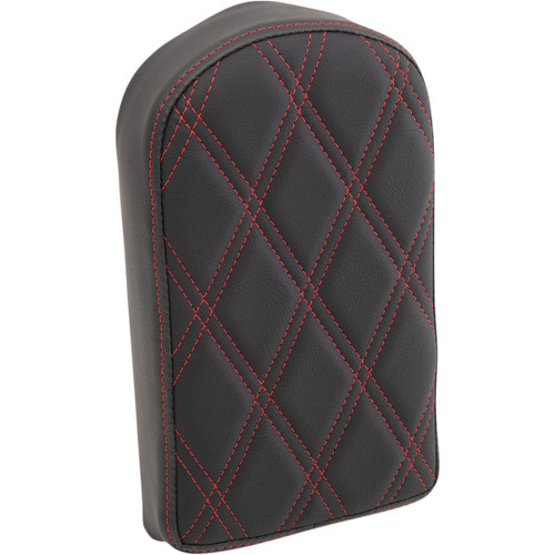 Drag Specialties Seats - Sissy Bar Pad - Double Diamond - Red - Tall