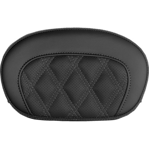 Saddlemen #061018402 - Mini Contour Sissy Bar Pad - Lattice Stitch - Gray Stitch