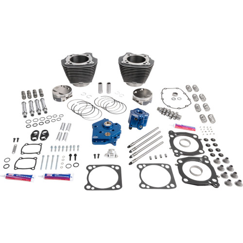 S&S Cycle #310-1388A - 132" Power Package - Oil Cooled - 496 Chain Drive -