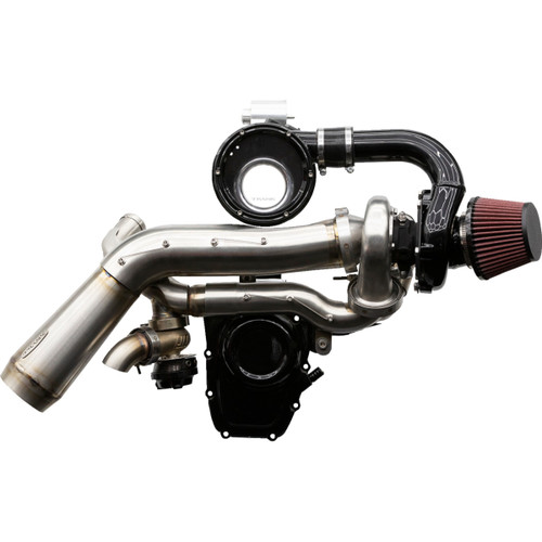 Trask #TM-7610 - Tornado Turbo Kit - Stage 2 - Stainless with Black Aluminum - Gen 1 M8