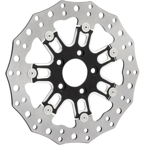 Arlen Ness #33-10301-202 - Front Rotor - 7 Valve - 11.8" - Black