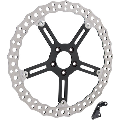 Arlen Ness #02-990 - Jagged Brake Rotor - 15" - Left - Hub-Mount