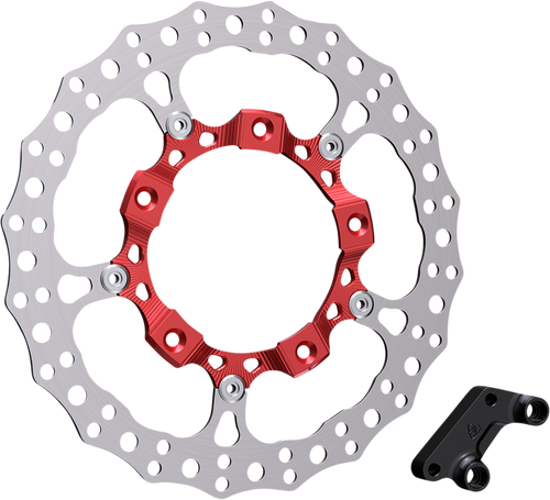 Rotor 14" - Front Left - Red