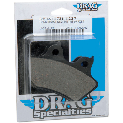 Drag Specialties - Semi-Metallic Brake Pads - Rear - HD Softail
