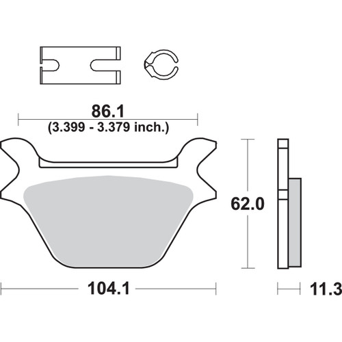 SBS #669H.LS - Street Excel Brake Pads - Harley-Davidson