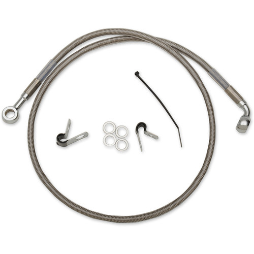 Drag Specialties - Brake Line - Front (Upper) - Stainless Steel