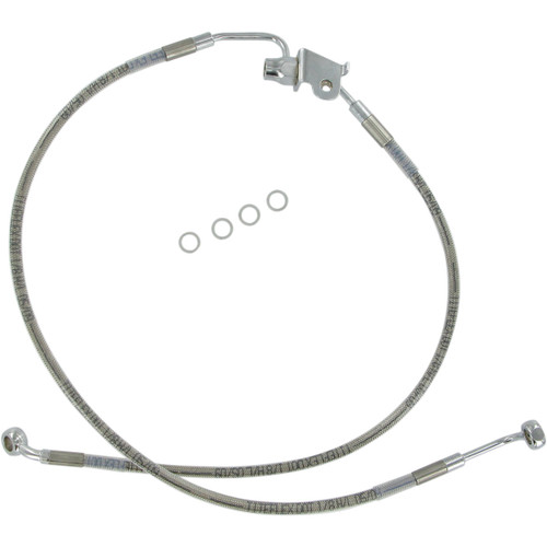 Drag Specialties - Brake Line - Rear - Stainless Steel