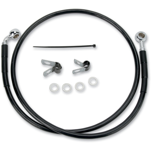 Drag Specialties - Brake Line - Front (Upper) - Black