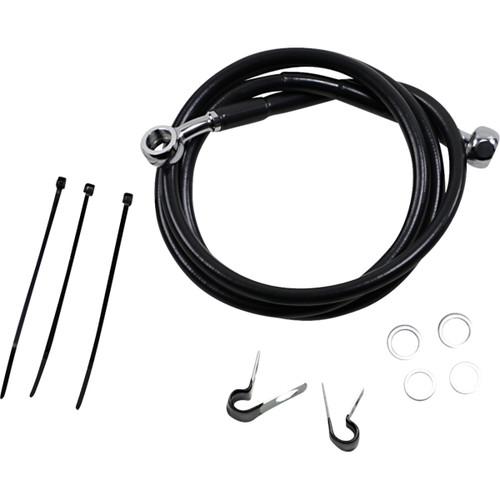 Drag Specialties - Brake Line - Front - Black - +2" - '99-'07 FXST