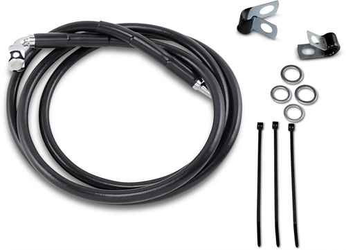 Brake Line - Front - Black - +6"