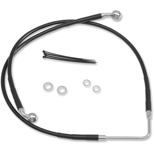 Drag Specialties - Brake Line - Front (Upper) - Black